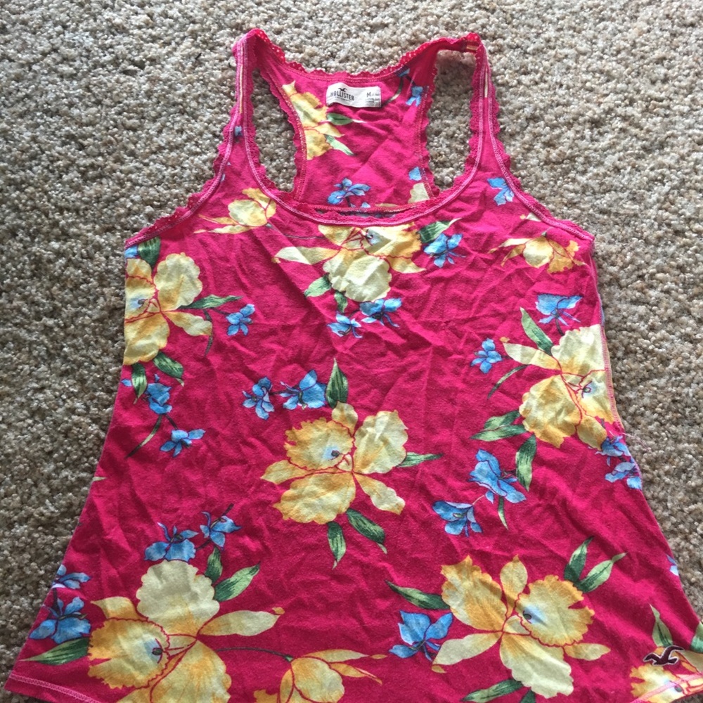 Hollister floral tank top